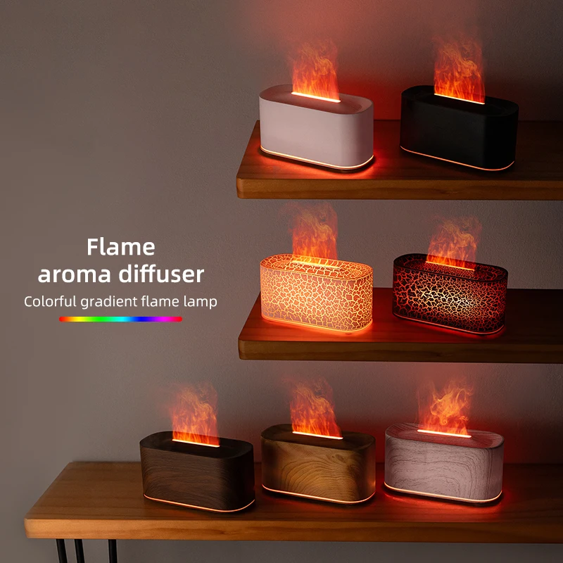 New USB Aroma Diffuser Humidifier Addable Essential Oils Aroma Diffuser with Protection Function 7 Colors Ambient Night Light - Image 2